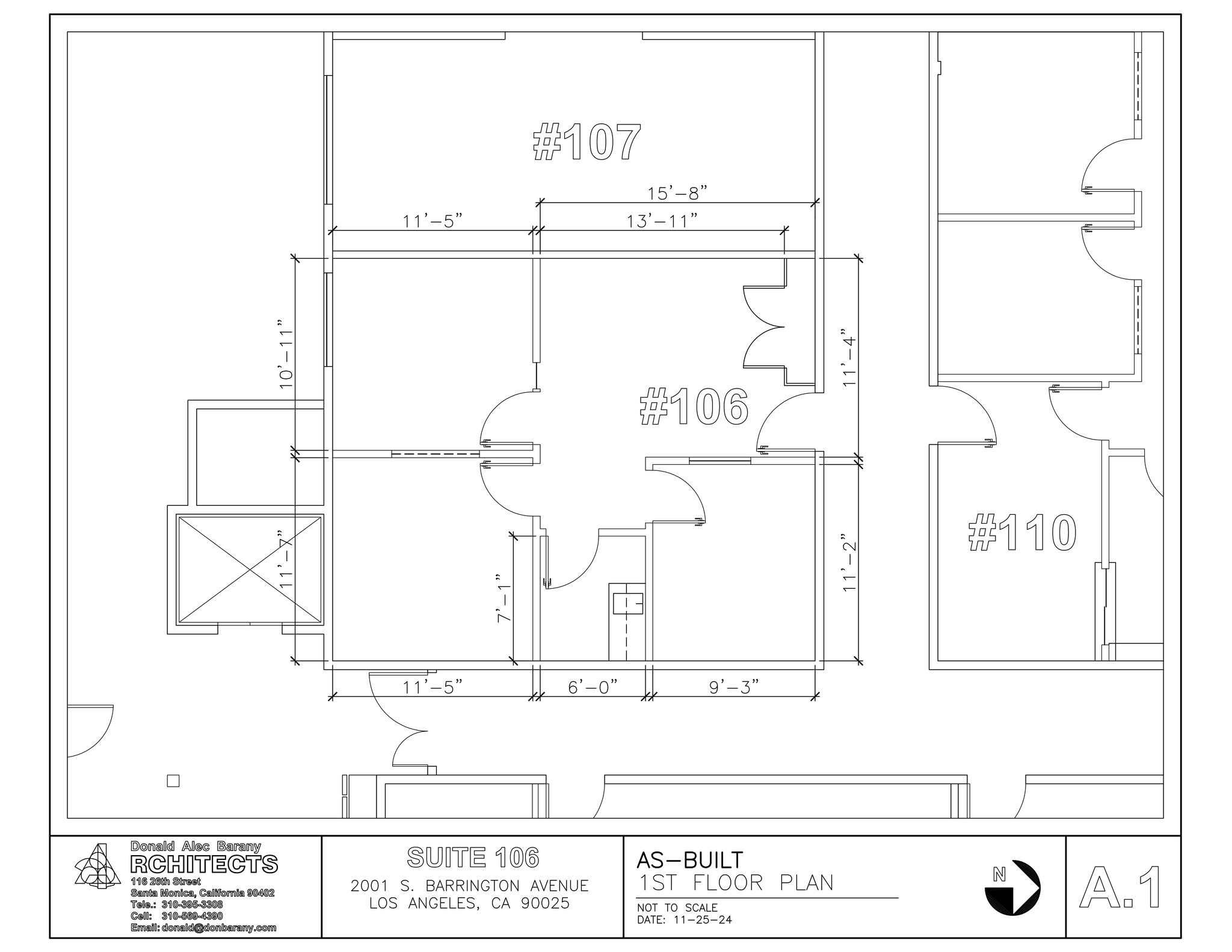 2001 S Barrington Ave, Los Angeles, CA for lease Site Plan- Image 1 of 1