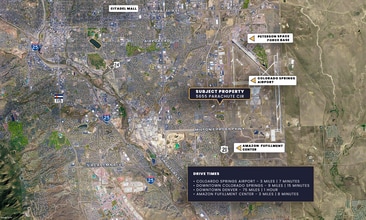 5655 Parachute Cir, Colorado Springs, CO - AERIAL  map view