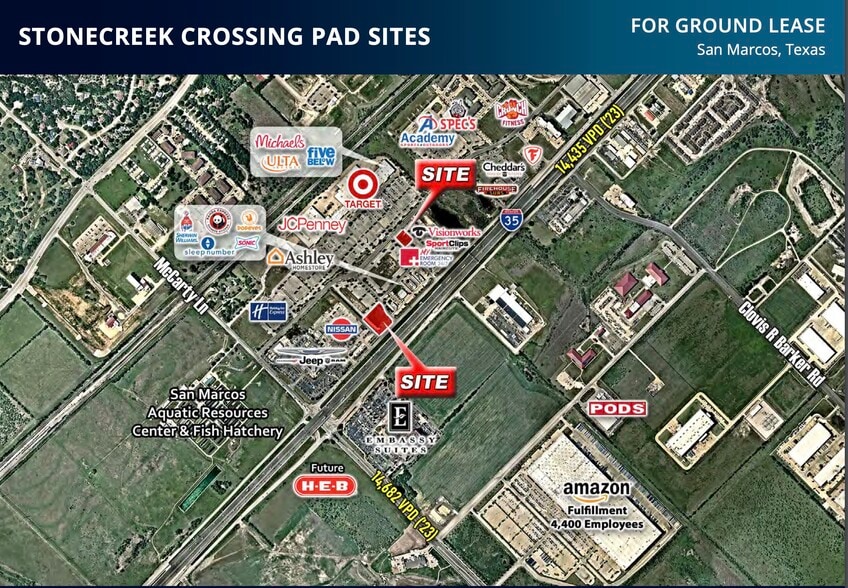 2910 IH 35, San Marcos, TX for lease - Aerial - Image 1 of 1