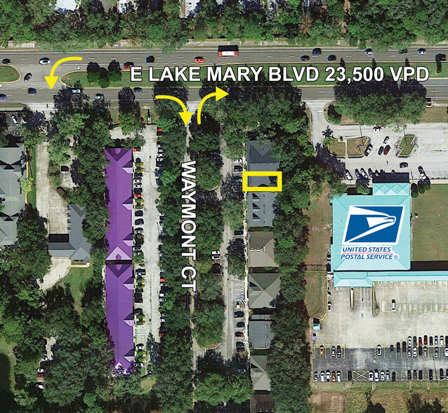 105 Waymont Ct, Lake Mary, FL for lease - Aerial - Image 3 of 5