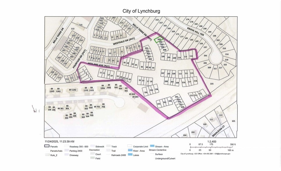 300 Belle Terre dr, Lynchburg, VA for sale - Site Plan - Image 1 of 1