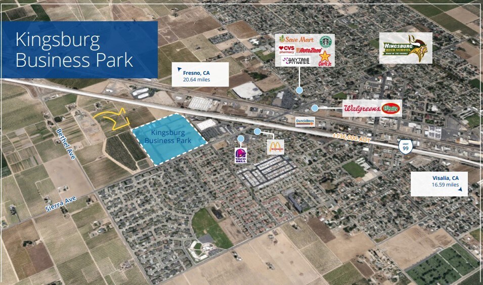 Sierra Ave, Kingsburg, CA 93631 Kingsburg Business Park Sale Lots