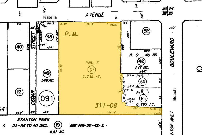 7910 Katella Ave, Stanton, CA for lease - Plat Map - Image 3 of 8