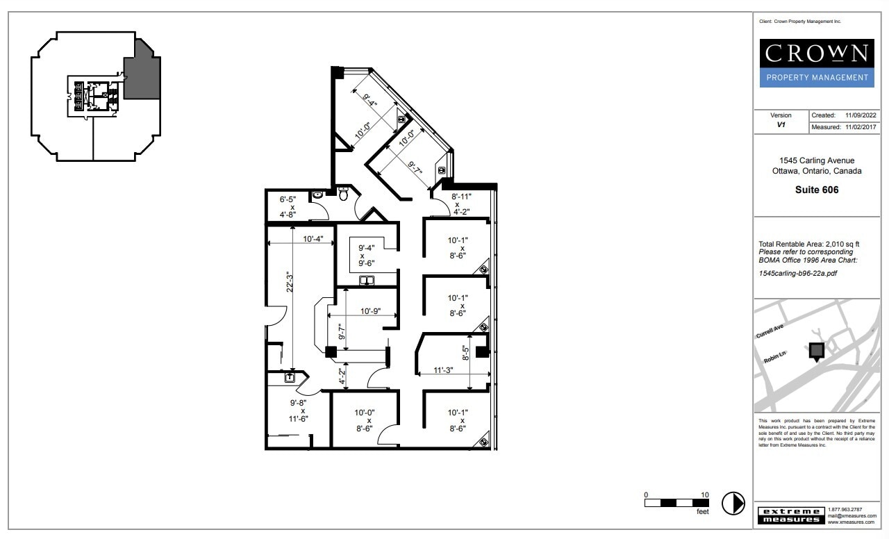 1545 Carling Ave, Ottawa, ON for lease Floor Plan- Image 1 of 1