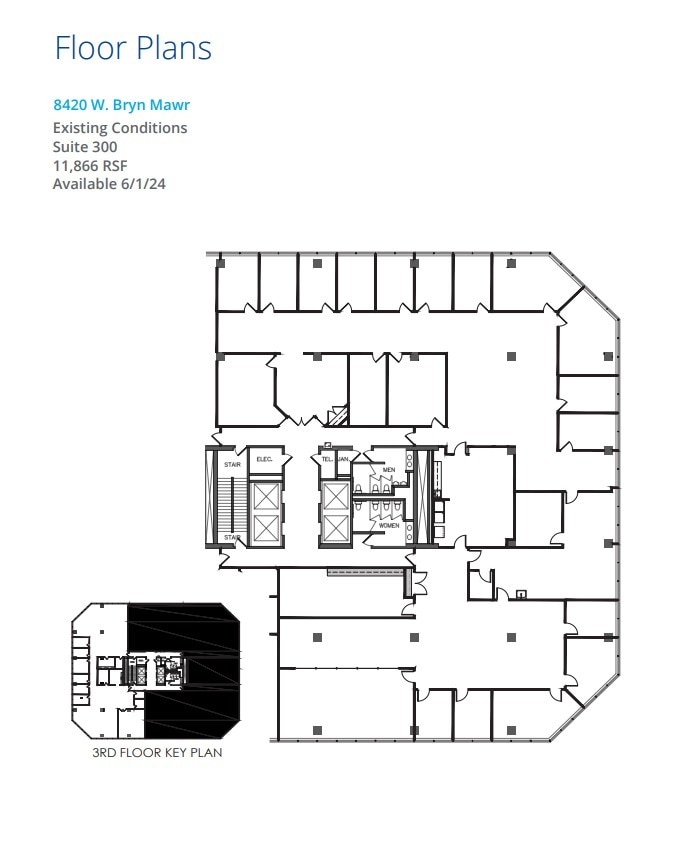 8410 W Bryn Mawr Ave, Chicago, IL for lease Floor Plan- Image 1 of 1