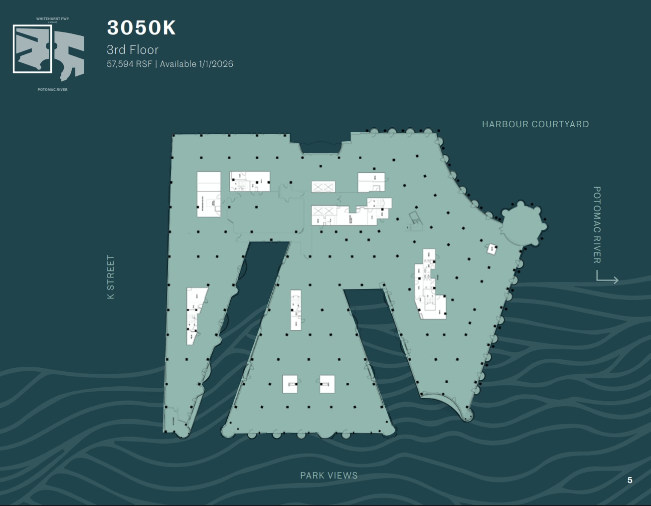3050 K St NW, Washington, DC for lease Floor Plan- Image 1 of 2
