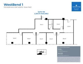 1701 River Run, Fort Worth, TX for lease Floor Plan- Image 1 of 1