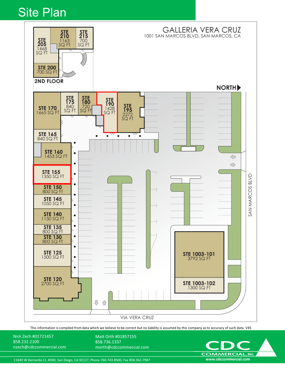 1001-1003 W San Marcos Blvd, San Marcos, CA for lease Site Plan- Image 1 of 1