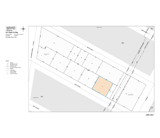 515 W 20th St, New York, NY for lease - Plat Map - Image 3 of 3