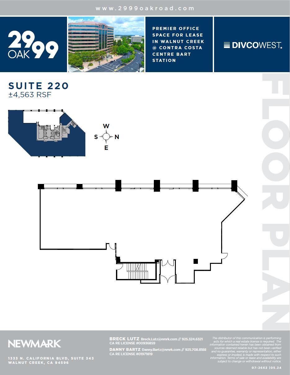 2999 Oak Rd, Walnut Creek, CA for lease Floor Plan- Image 1 of 1