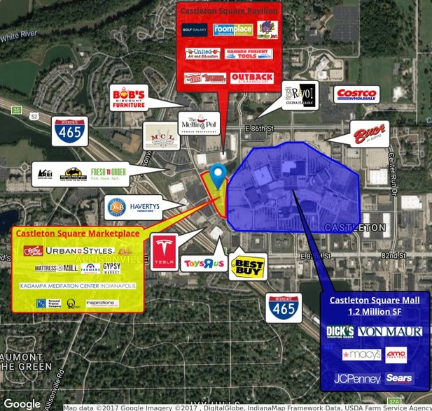 8369-8475 Castleton Corner Dr, Indianapolis, IN for lease - Site Plan - Image 3 of 3