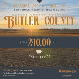 More details for Ridge Avenue/230th Street, Clarksville, IA - Land for Sale