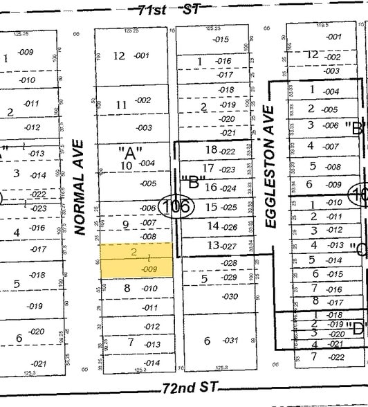 7139 S Normal Blvd, Chicago, IL for sale - Plat Map - Image 2 of 2