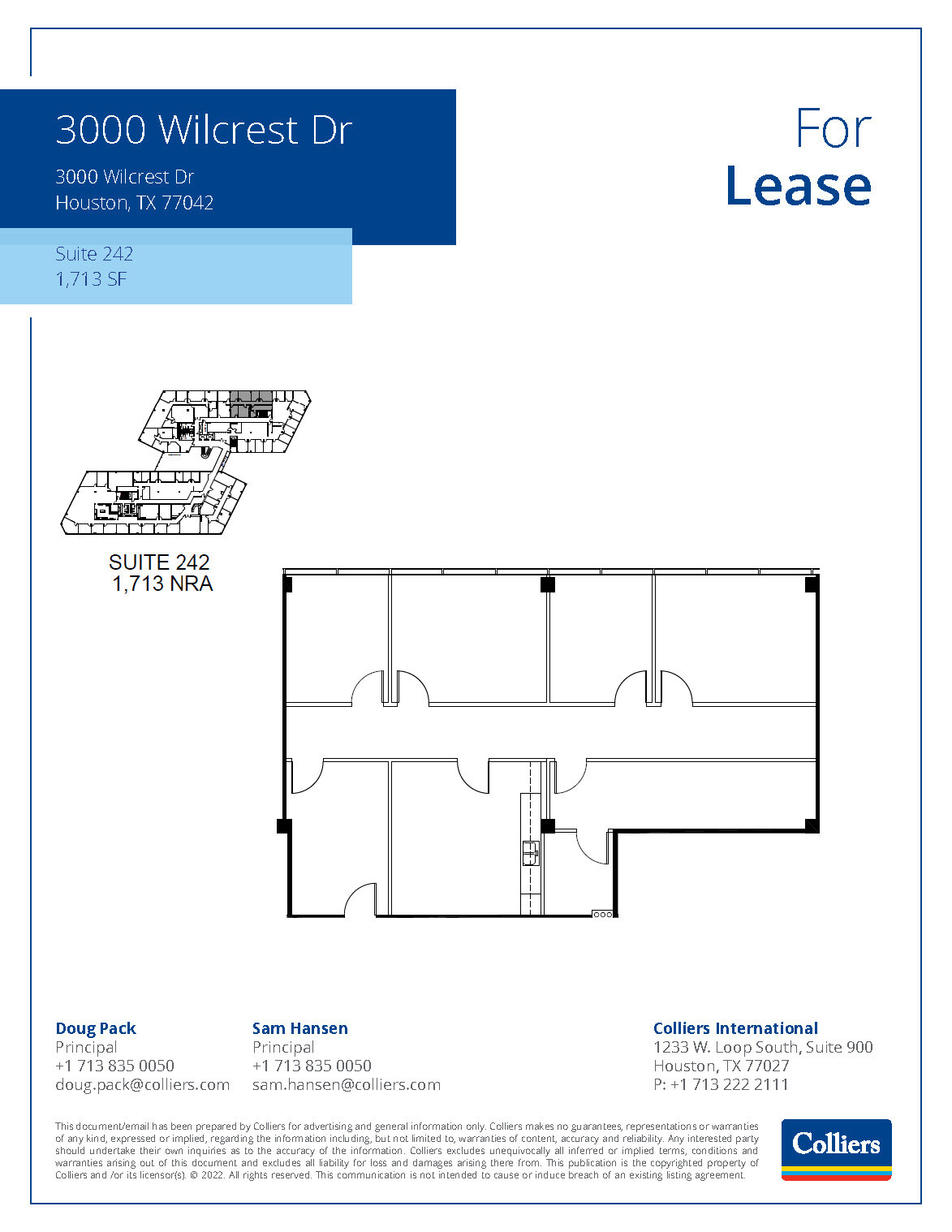 3000 Wilcrest Dr, Houston, TX for lease Floor Plan- Image 1 of 1