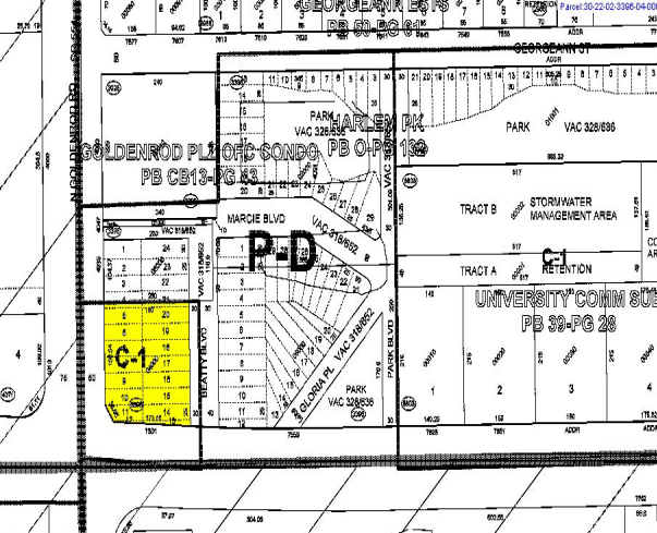 7501 University Blvd, Winter Park, FL for sale Plat Map- Image 1 of 1