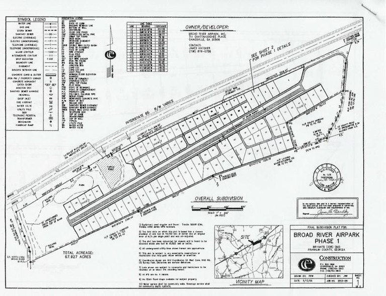 Broad Riv, Lavonia, GA for sale - Plat Map - Image 2 of 9