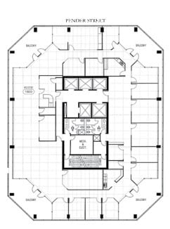 1140 W Pender St, Vancouver, BC for lease Floor Plan- Image 1 of 1