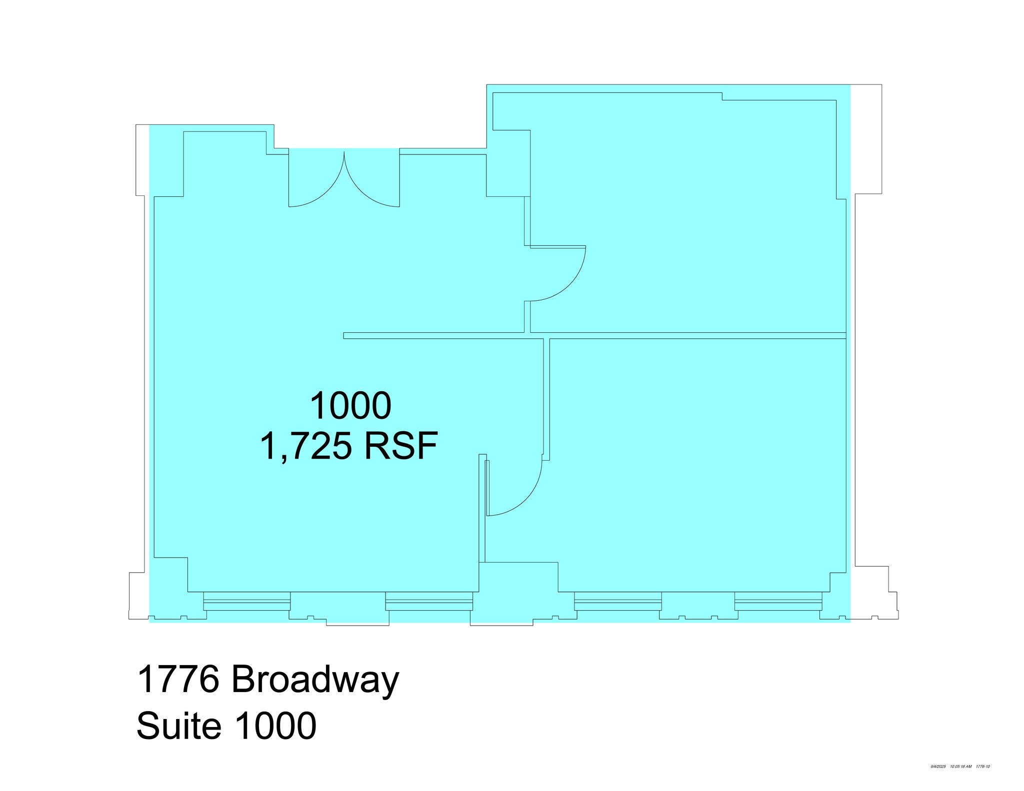 1776 Broadway, New York, NY for lease Site Plan- Image 1 of 5