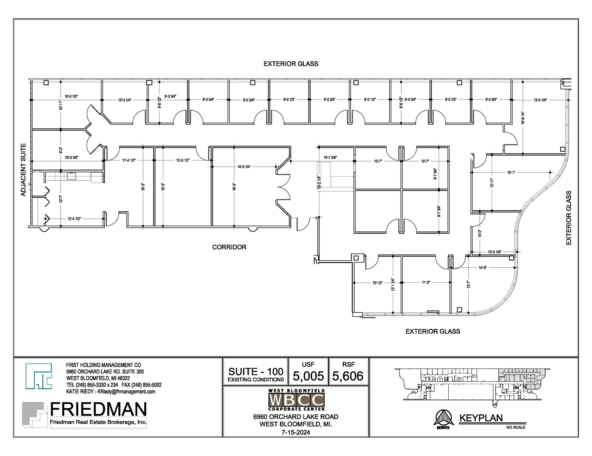 6960 Orchard Lake Rd, West Bloomfield, MI for lease Floor Plan- Image 1 of 2