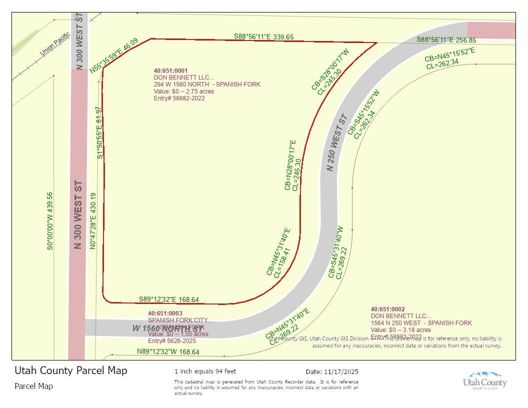 294 1560 North, Spanish Fork, UT for sale Plat Map- Image 1 of 20
