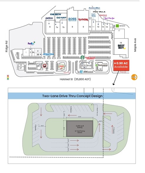 17750 Halsted St, Homewood, IL for sale - Site Plan - Image 2 of 2