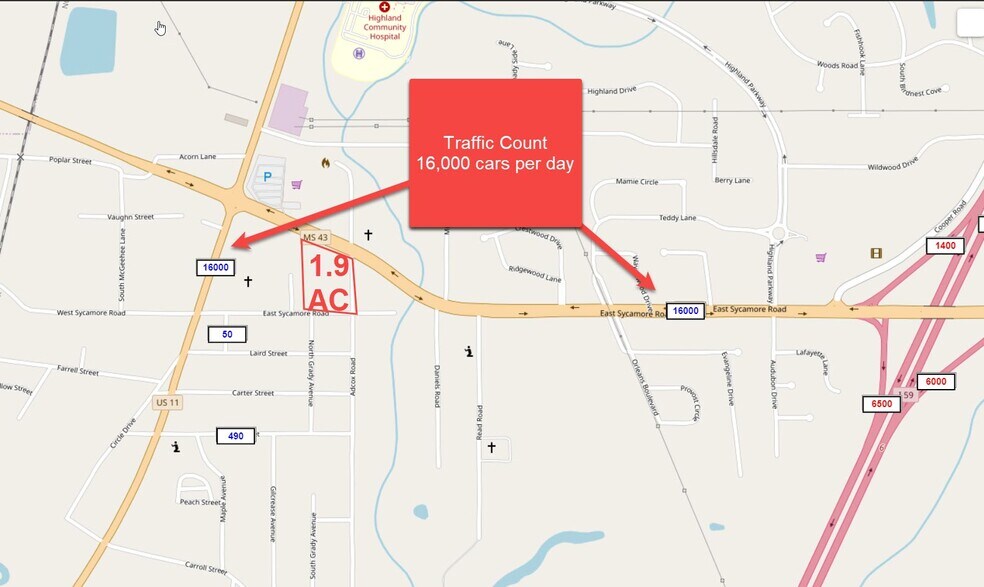 HWY 43 N & Adcox St, Picayune, MS 39466