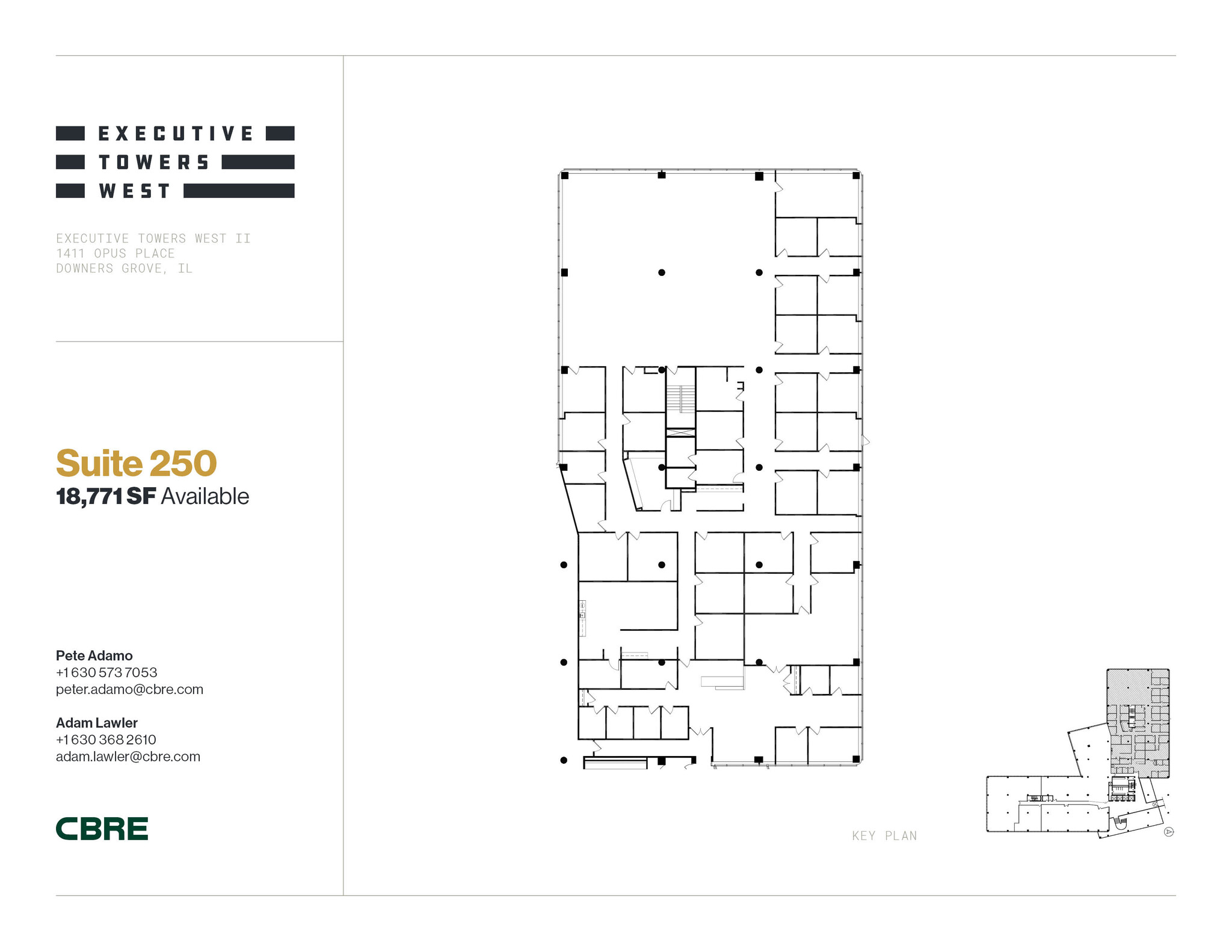 1411 Opus Pl, Downers Grove, IL for lease Floor Plan- Image 1 of 1