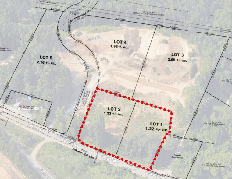 8002 Old Lee Highway - LOT 1 & LOT 2, Ooltewah, TN for sale - Site Plan - Image 2 of 10