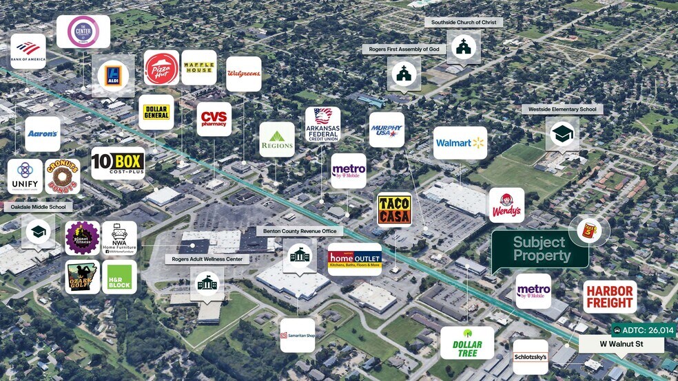 2214 W Walnut St, Rogers, AR for sale - Building Photo - Image 2 of 2