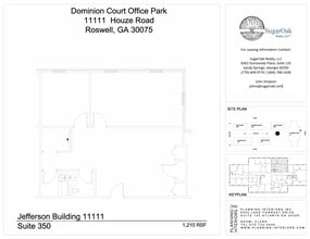 11099 Houze Rd, Roswell, GA for lease Site Plan- Image 1 of 4