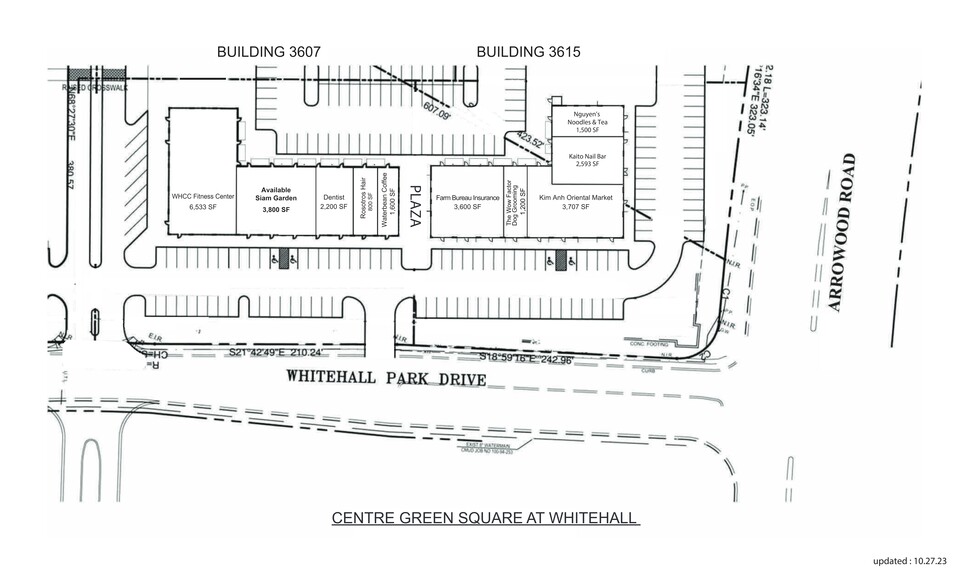 3607 Whitehall Park Dr, Charlotte, NC for lease - Site Plan - Image 2 of 16