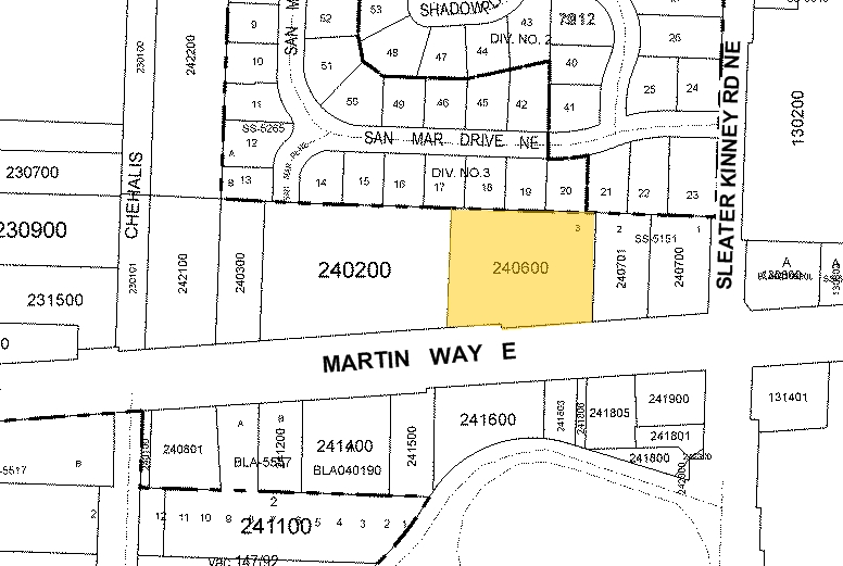 4014 Martin Way E, Olympia, WA for lease - Plat Map - Image 3 of 6