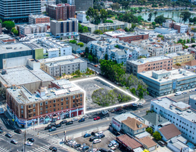 2615 W 8th, Los Angeles, CA - aerial  map view