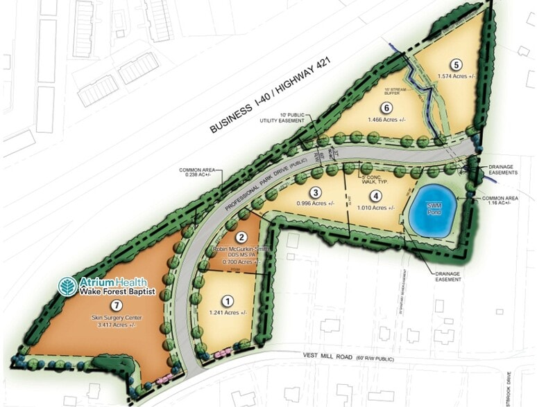 000 Vest Mill Rd, Winston-Salem, NC for sale - Site Plan - Image 2 of 2