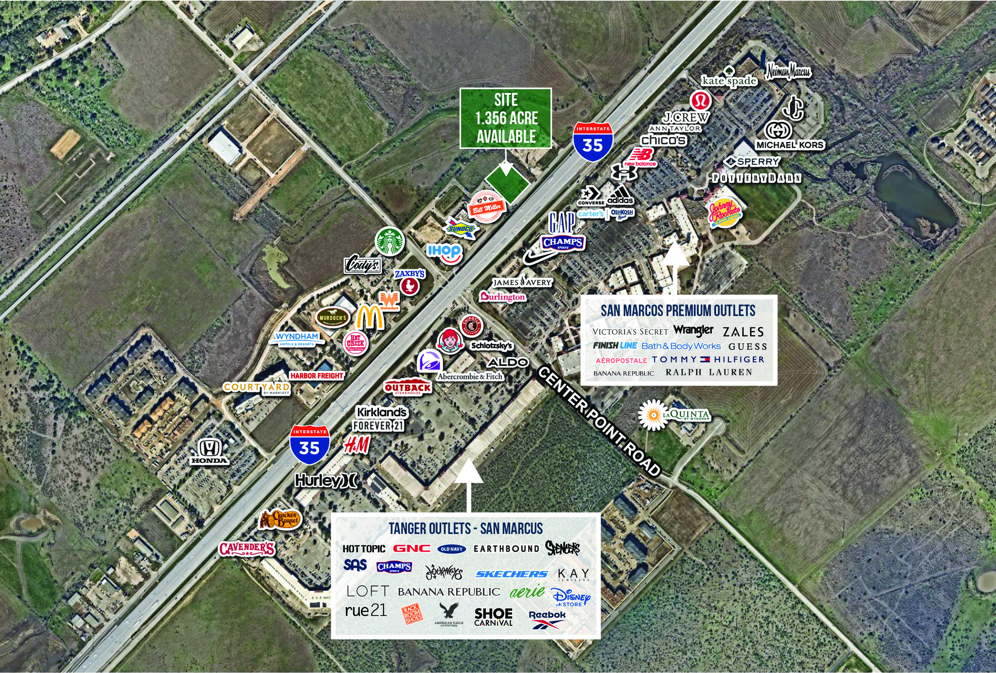 3920 S Interstate 35, San Marcos, TX for sale Aerial- Image 1 of 3