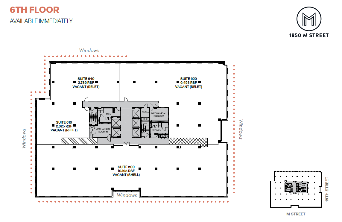 1850 M St NW, Washington, DC for lease Floor Plan- Image 1 of 1