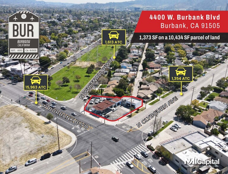 4400 W Burbank Blvd, Burbank, CA for sale - Aerial - Image 3 of 4