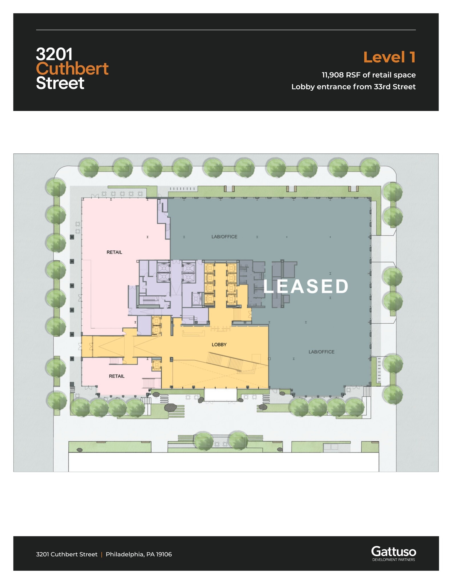 3201 Cuthbert St, Philadelphia, PA for lease Site Plan- Image 1 of 1
