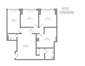 315 W 57th St, New York, NY for lease Floor Plan- Image 2 of 2