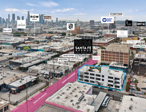 1026 S Santa Fe Ave, Los Angeles, CA - aerial  map view