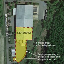 1013 Oakwood St, Mebane, NC - aerial  map view