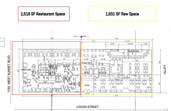 1701 W Sunset Blvd, Los Angeles, CA for lease Floor Plan- Image 1 of 1