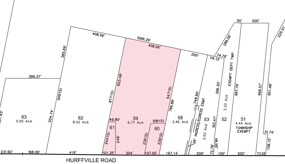 1726-1740 Hurffville Rd, Sewell, NJ for lease - Plat Map - Image 2 of 3