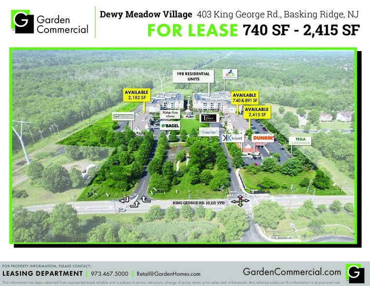 403 King George Rd, Basking Ridge, NJ for lease - Aerial - Image 2 of 21