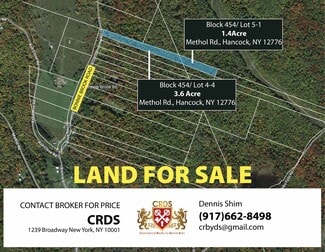 More details for N/A Methol Rd, Roscoe, NY - Land for Sale