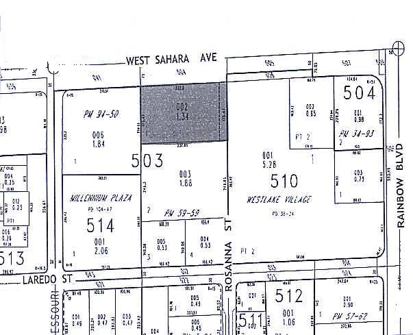 7035 W Sahara Ave, Las Vegas, NV for sale - Plat Map - Image 1 of 1