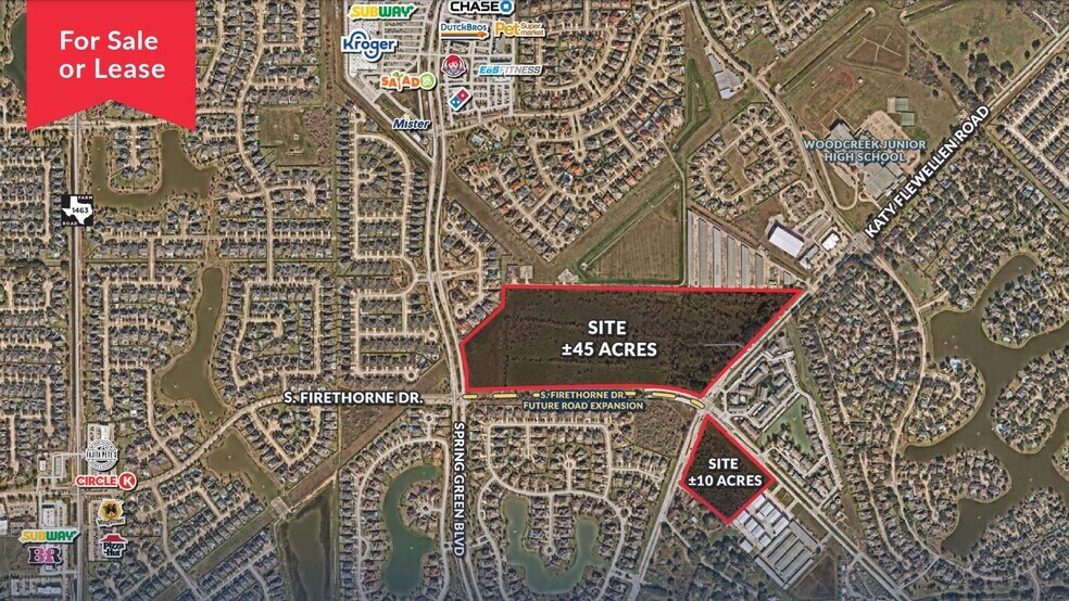 S Firethorne Dr & Katy Flewellen Rd, Katy, TX 77494 for Lease