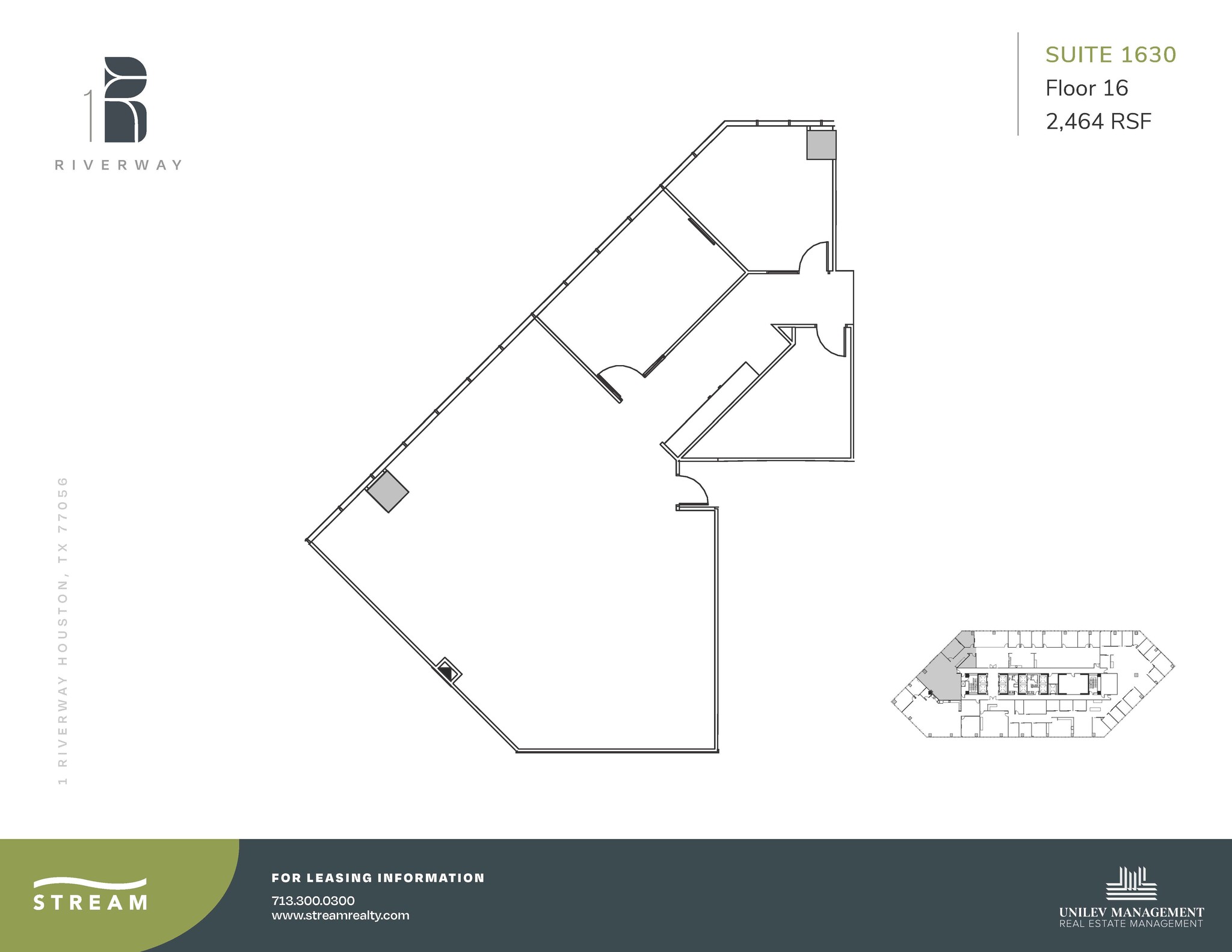 1 Riverway, Houston, TX for lease Floor Plan- Image 1 of 1