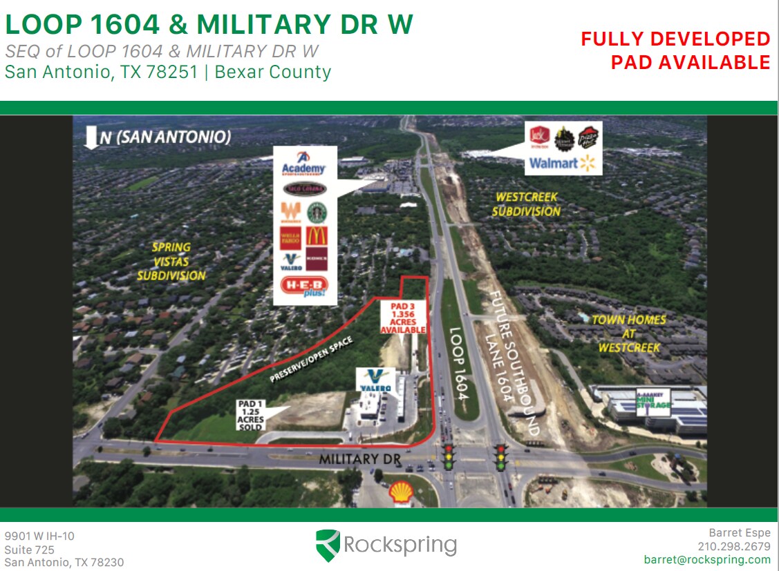 Loop 1604 Military Dr San Antonio Tx 78253 Land For Sale Loopnet Com