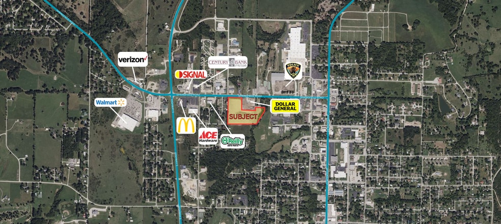 801 Springfield Rd, Ava, MO for sale - Aerial - Image 2 of 2